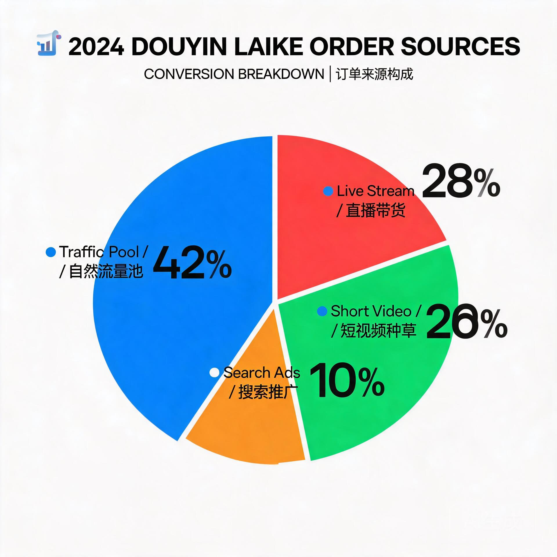 Infographic showing the composition of Douyin Laik