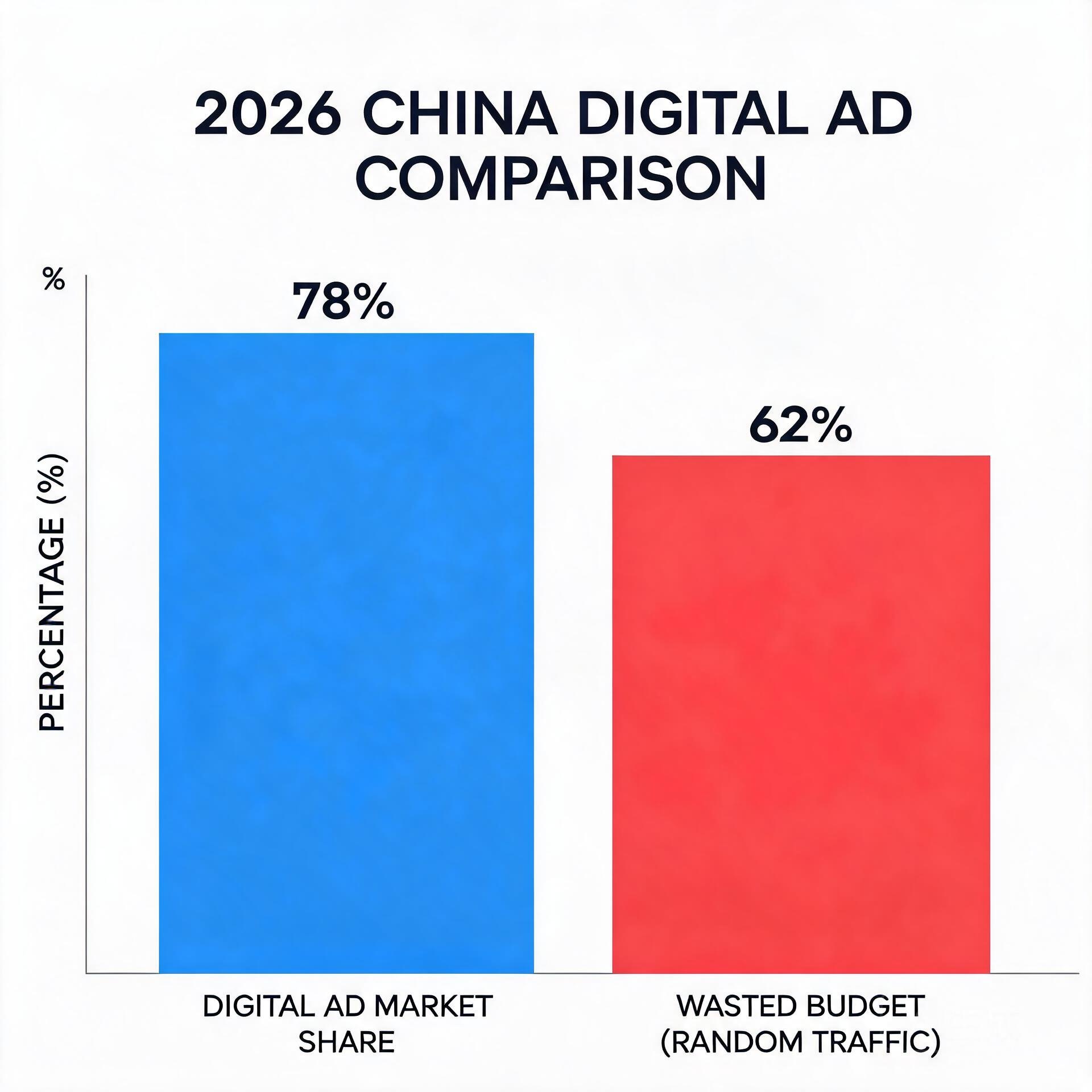 Bar chart comparing 2026 China digital ad market s