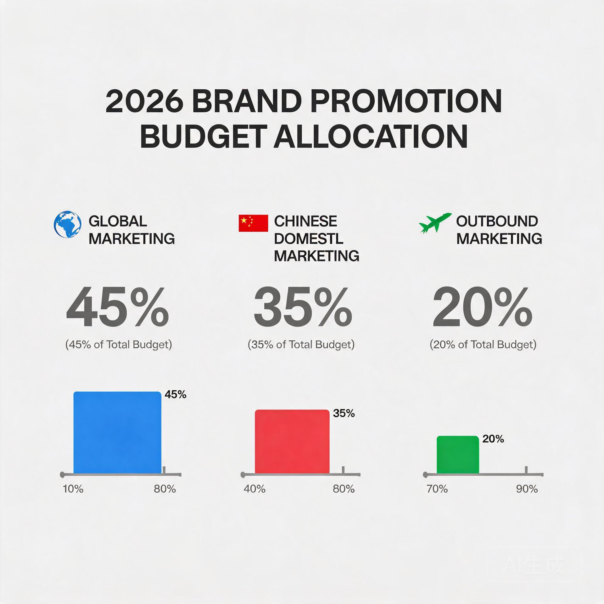 Infographic showing 2026 brand promotion budget al
