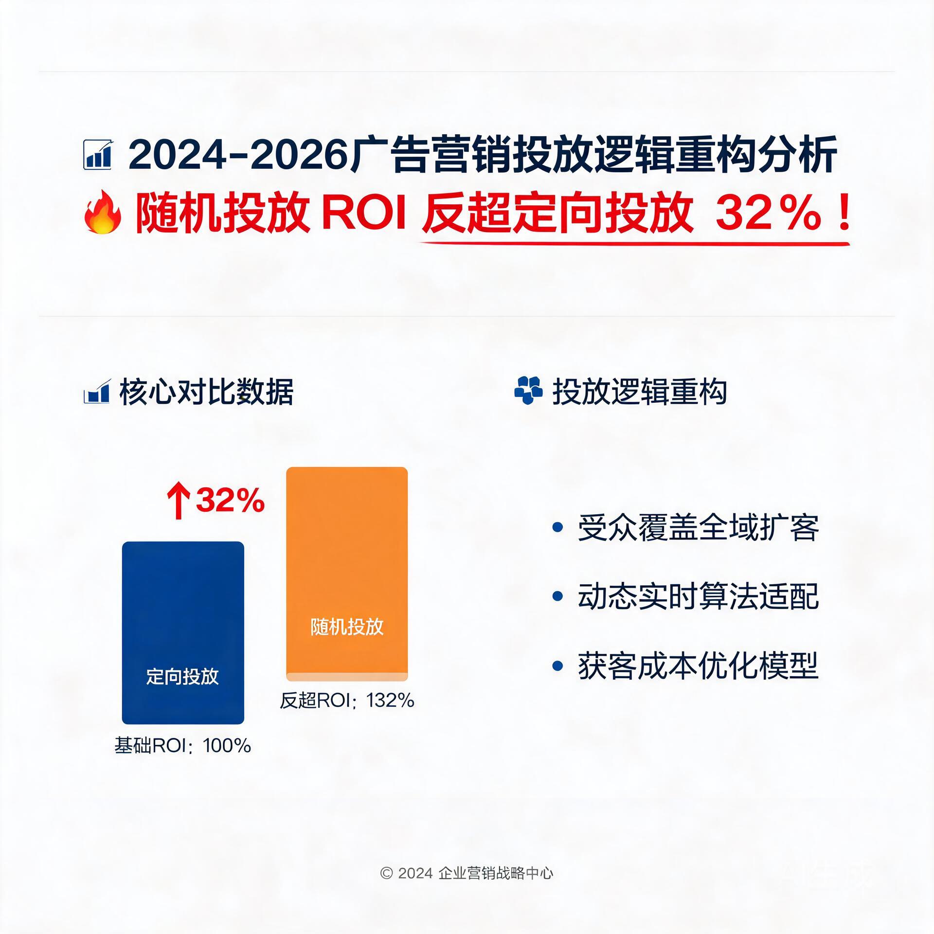 随机投放ROI反超定向投放32%？2024-2026广告营销投放逻辑重构分析